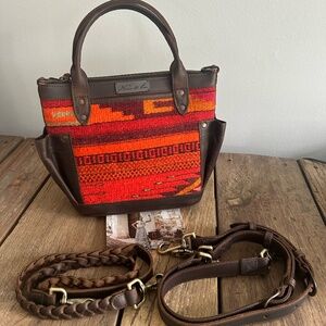 NEW Nena & Co The perfect Bag Mini Mexico Collection Hand Woven Panel